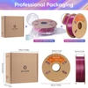 Kép 11/11 - 5kg ERYONE nagysebességű 4 színű selyem PLA filament – Twilight Glow, Metallic Frenzy, Royal Essence, Gorgeous Harmony, Aurora Dream