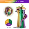 Kép 5/7 - ERYONE 3kg triplaszínű selyem PLA filament szett (3×1kg: zöld–lila–sárga, piros–lila–zöld, piros–kék–zöld)