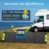 Kép 5/11 - FOSSiBOT SP110 110W hordozható, összecsukható napelem IP67, 26% hatásfokkal, USB/DC kimenetekkel szabadtéri kempinghez, lakóautóhoz
