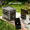 Kép 13/14 - AFERIY P210 hordozható erőmű, 2400W AC kimenet, 2048Wh LiFePO4 akkumulátor, 13 csatlakozó, gyors töltés, napelem és app vezérlés