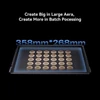 Kép 16/20 - Creality Falcon A1 Pro 20W lézergravírozó és vágó, 600mm/s sebesség, AI kamera, 4,3" érintőkijelző, 358x268mm munkaterület