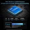 Kép 7/10 - BMAX B10 Pro mini PC, Intel i7-13620H, 24GB RAM, 1TB SSD, tripla kijelző, WiFi 6, BT 5.2, HDMI, DP, Type-C