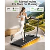 Kép 2/7 - Akluer 480L-B döntött walking pad, összecsukható kapaszkodóval, csendes 2,5 LE motorral, LED kijelzővel, 150 kg teherbírással