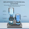 Kép 5/9 - Solayce BV200 dupla tartályos atkaporszívó, 500W, 16000Pa szívóerő, 0,6L, 60℃ forró levegő, UV-fény, HEPA szűrő