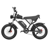 Kép 7/7 - Ridstar Q20 elektromos kerékpár, 1000W motor, 20x4.0 zsíros gumi, 48V 20Ah kivehető akkumulátor, 48km/h, 120km hatótáv