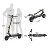 Kép 15/15 - Ausom L1 Max elektromos roller, 1000W motor, 48V 20,8Ah akku, 90 km hatótáv, 50 km/h, 10" kerék, dupla tárcsafék, NFC-zár, rugós felfüggesztés