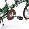 Kép 18/20 - ONESPORT OT02 összecsukható elektromos bicikli, 250W, 36V 5.2Ah, 16” gumi, 25km/h, 25km hatótáv, V-fék - zöld﻿