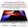Kép 9/16 - Blackview Acebook 12 laptop, 16" IPS, Intel i5, 16GB RAM, 512GB SSD, WiFi, Bluetooth, Type-C, HDMI, hosszú üzemidő