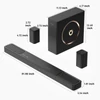 Kép 13/16 - Ultimea Skywave F40 5.1.2 soundbar, Dolby Atmos, 400W, Bluetooth 5.4, vezeték nélküli mélynyomó, app vezérlés, házimozihoz