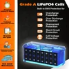 Kép 3/5 - Cloudenergy 12V 100Ah LiFePO4 akkumulátor 1280Wh, 6000+ ciklus, beépített 100A BMS, lakóautóhoz, csónakhoz, napelemhez, tartalék áramhoz