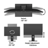 Kép 7/15 - KTC H25X7 24,5" gamer monitor, Full HD, 400Hz, Fast IPS, 1ms, HDR400, FreeSync, G-Sync kompatibilis