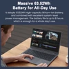 Kép 15/20 - Ninkear A15 Plus laptop, 15.6" FHD, AMD Ryzen 7 5825U, 16GB RAM, 1TB SSD, WiFi 6, ujjlenyomat-olvasó, 5500mAh, Type-C, HDMI, Bluetooth 5.2 - Szürke