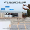 Kép 10/11 - Flashfish T1200s hordozható erőmű, 768Wh LiFePO4 akku, 1200W AC (2400W peak), 100W USB-C, 14 port, LED lámpa, kempinghez és vészhelyzetre