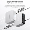 Kép 10/14 - AOOSTAR MACO Mini PC Barebone, AMD Ryzen 7 H255, 8 mag, Quad Display, 2xUSB4, OCuLink, 2.5G LAN, ujjlenyomat-olvasó (RAM és SSD nélkül)
