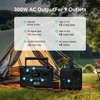 Kép 7/14 - Flashfish T300Pro hordozható erőmű: 230Wh, 300W (600W peak), LiFePO4 akku, tiszta szinuszos AC, 100W PD USB-C, UPS funkció és LED lámpa