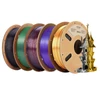 Kép 1/6 - 5kg ERYONE Dual Color Silk PLA Filament szett – 5x1kg kétoldalú selyemfényű 3D nyomtatószál (Fekete-Piros, Arany, Lila-Zöld, Kék kombinációk)