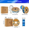 Kép 7/9 - 5 kg ERYONE nagy sebességű PETG 3D nyomtató filament csomag – 2 kg átlátszó kék + 2 kg sárga + 1 kg átlátszó piros