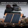 Kép 6/11 - Flashfish T200 hordozható erőmű: 200W/153.6Wh LiFePO4 akku, tiszta szinuszos AC, 60W PD gyorstöltés, napelemes generátor kempingezéshez
