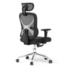 Kép 4/15 - ACGAM CG-5345M ergonomikus irodai szék, 90–130° dönthető háttámla, 3D kartámasz, fejtámla, deréktámasz, hálós, memóriahab, 150 kg