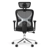 Kép 5/15 - ACGAM CG-5345M ergonomikus irodai szék, 90–130° dönthető háttámla, 3D kartámasz, fejtámla, deréktámasz, hálós, memóriahab, 150 kg