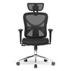 Kép 1/15 - ACGAM CG-5345M ergonomikus irodai szék, 90–130° dönthető háttámla, 3D kartámasz, fejtámla, deréktámasz, hálós, memóriahab, 150 kg