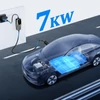 Kép 2/7 - VDL POWER EC21 hordozható EV töltő, 7,36 kW gyorstöltés, 32 A, 1 fázisú CEE 3 tűs, 5 m kábel, Type 2, IP65