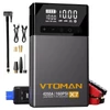 Kép 1/6 - VTOMAN X7 autó bikázó/indító powerbank légkompresszorral, 4250A, 12V (max 10L benzin/10L dízel), 160 PSI, 5,1" kijelző, 88,8Wh