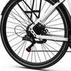 Kép 10/20 - ONESPORT OT12 elektromos kerékpár, 250W motor, 36V 13Ah akku, 27,5” gumik, 25 km/h, 65 km hatótáv, Shimano 7 fokozat - Fehér