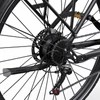 Kép 9/20 - ONESPORT OT12 elektromos kerékpár, 250W motor, 36V 13Ah akku, 27,5” gumik, 25 km/h, 65 km hatótáv, Shimano 7 fokozat - Szürke