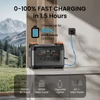 Kép 6/9 - NECESPOW S2400 hordozható erőmű 2400W, 2048Wh LiFePO4 akkumulátor, 13 port, gyors töltés, UPS, app, otthon/RV/kültér