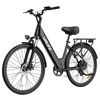 Kép 1/9 - URLIFE E26 elektromos kerékpár 250W, 36V 13Ah, 26” kerék, 25 km/h, akár 80 km hatótáv, tárcsafék, teleszkóp, Shimano 7 – Fekete