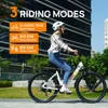 Kép 7/9 - URLIFE E26 elektromos kerékpár 250W, 36V 13Ah, 26” kerék, 25 km/h, akár 80 km hatótáv, tárcsafék, teleszkóp, Shimano 7 – Fehér