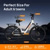 Kép 9/9 - URLIFE E26 elektromos kerékpár 250W, 36V 13Ah, 26” kerék, 25 km/h, akár 80 km hatótáv, tárcsafék, teleszkóp, Shimano 7 – Fehér