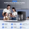 Kép 8/15 - Hydrofast C300 pultos, fordított ozmózisos (RO) víztisztító, jéghideg és szénsavas vízadagoló, 6 fokozat+UV, 5 l/1,5 l, TDS kijelző