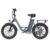Kép 2/16 - URLIFE E20 elektromos kerékpár 250W motorral, 48V 13Ah akkumulátorral, 20x3” gumi, 25 km/h, 100 km hatótáv, teleszkóp, 7 seb. - Zöld