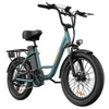 Kép 3/16 - URLIFE E20 elektromos kerékpár 250W motorral, 48V 13Ah akkumulátorral, 20x3” gumi, 25 km/h, 100 km hatótáv, teleszkóp, 7 seb. - Zöld