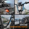 Kép 16/16 - URLIFE E20 elektromos kerékpár 250W motorral, 48V 13Ah akkumulátorral, 20x3” gumi, 25 km/h, 100 km hatótáv, teleszkóp, 7 seb. - Fekete