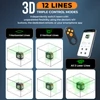 Kép 5/9 - CIGMAN CM-S05 12 vonalas lézeres szintező, gesztusvezérlés, 3×360° zöld lézer, ±3° önszintezés, valós idejű LCD kijelző, 4 fokozatú fényerő, IP54