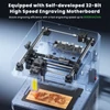 Kép 8/18 - SCULPFUN iCube Ultra 12W lézergravírozó – zárt (Class 1) ház, autofókusz, 0,08 mm pont, 150×150 mm munkaterület, füstszűrő, fa/bőr/bambusz