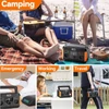 Kép 4/6 - FlashFish P60 560W hordozható erőmű 520Wh napelemes generátor, 220V tiszta szinusz AC, 11 kimenet, LCD kijelző
