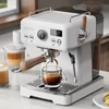 Kép 8/8 - HiBREW H10 Plus eszpresszó kávégép 20 bar nyomással, félautomata, gyors fűtés, hőfokszabályzás, gőzölő tejhabosító, kompakt inox (latte art csésze nélkül)