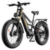 Kép 1/13 - FENGQS H6PRO elektromos kerékpár, 2x1000W, 52V 17,5Ah, 26x4.0 fat bike gumi, 60 km/h, 140 km hatótáv, 7 fokozat, LCD – fekete-arany