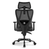 Kép 6/16 - ACGAM CG-5455M ergonomikus gamer irodai szék, PVC ülőpárna, állítható karfa és fejtámla, 4D deréktámasz, szinkron dönthető háttámla