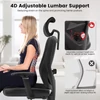 Kép 11/16 - ACGAM CG-5455M ergonomikus gamer irodai szék, PVC ülőpárna, állítható karfa és fejtámla, 4D deréktámasz, szinkron dönthető háttámla