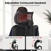 Kép 12/16 - ACGAM CG-5455M ergonomikus gamer irodai szék, PVC ülőpárna, állítható karfa és fejtámla, 4D deréktámasz, szinkron dönthető háttámla