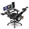 Kép 3/11 - NEWTRAL MagicH-BP ergonomikus irodai szék lábtartóval és levehető asztallappal - fekete