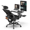 Kép 1/11 - NEWTRAL MagicH-BP ergonomikus irodai szék lábtartóval és levehető asztallappal - fekete
