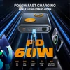 Kép 7/9 - AFERIY GK03 12V autós bikázó (2000A), 27500mAh power bank, 60W PD gyorstöltés, QC3.0/DC kimenet, kijelző és LED, 6.0L benzin/3.0L dízelhez