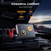 Kép 8/9 - AFERIY GK03 12V autós bikázó (2000A), 27500mAh power bank, 60W PD gyorstöltés, QC3.0/DC kimenet, kijelző és LED, 6.0L benzin/3.0L dízelhez