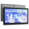 Kép 3/9 - MESWAO B1 tablet 14,1" Full HD IPS kijelzővel, 6GB RAM, 128GB tárhely, Android 13, WiFi 5, BT 5.2, 13+5MP, 10000mAh, 4 hangszóró - Szürke